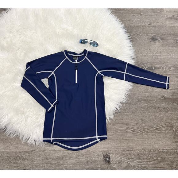 Toobydoo Navy Blue Rash Guard‎ Top 9/10Y - Picture 2 of 2